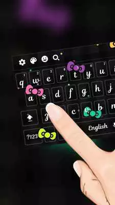 Play Colorful Kitty Bowknot Keyboard Theme