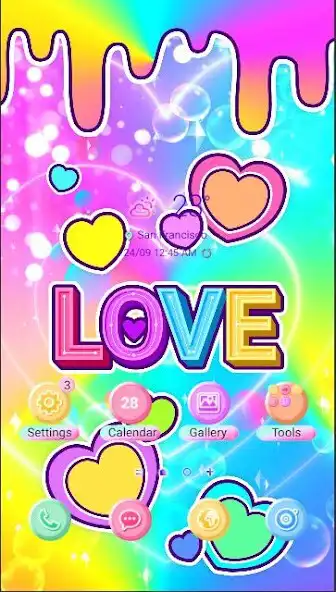 Play Colorful Love Beam - Wallpaper  and enjoy Colorful Love Beam - Wallpaper with UptoPlay