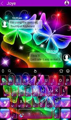Play Colorful Neon Butterfly