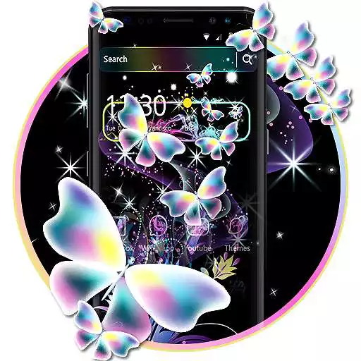 Free play online Colorful Neon Butterfly Theme APK Free play online Colorful Neon Butterfly Theme APK