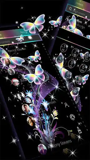 Play Colorful Neon Butterfly Theme