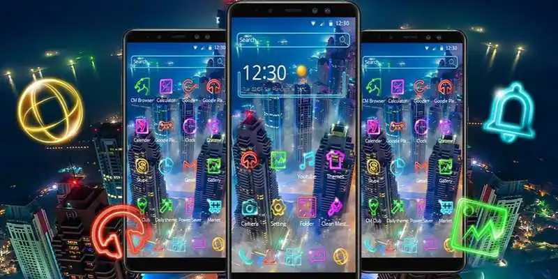 Play Colorful Neon Foggy Night City Theme Play Colorful Neon Foggy Night City Theme