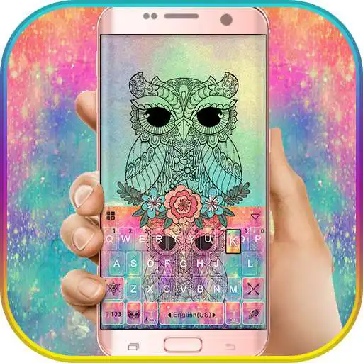 Play Colorful Owl Keyboard Theme APK