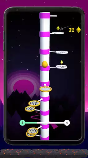Play Colorful Racket Jump as an online game Colorful Racket Jump with UptoPlay