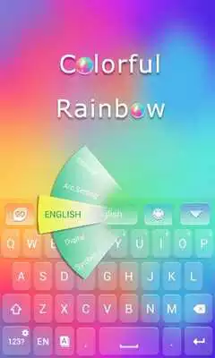 Play Colorful Rainbow KeyboardTheme