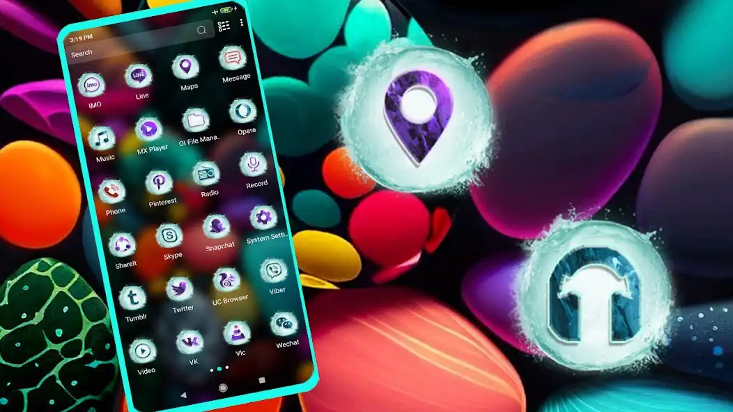 Play Colorful Stones Theme as an online game Colorful Stones Theme with UptoPlay