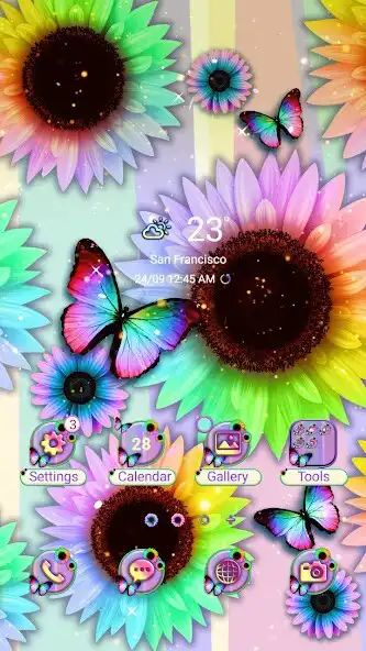 Play Colorful Sunflower - Wallpaper  and enjoy Colorful Sunflower - Wallpaper with UptoPlay