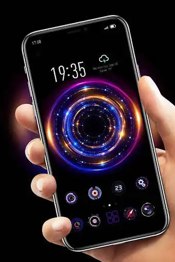 Play Colorful Tech theme one plus 7 pro launcher as an online game Colorful Tech theme one plus 7 pro launcher with UptoPlay