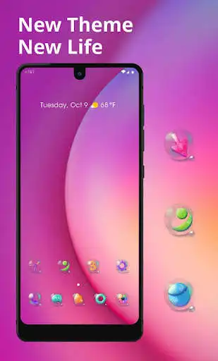 Play Colorful theme Red art bubble Jio phone 3  and enjoy Colorful theme Red art bubble Jio phone 3 with UptoPlay