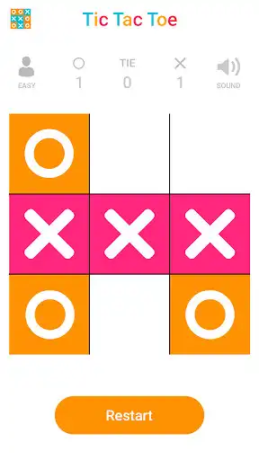 Play Colorful Tic Tac Toe as an online game Colorful Tic Tac Toe with UptoPlay