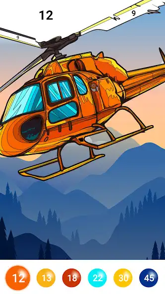 Play Color Games - Color By Number as an online game Color Games - Color By Number with UptoPlay