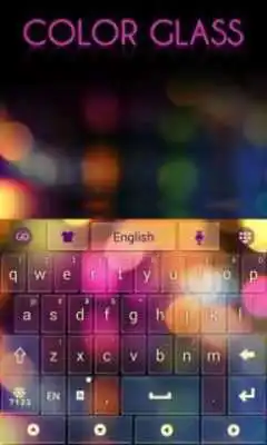 Play Color Glass GO Keyboard Theme
