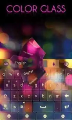 Play Color Glass GO Keyboard Theme