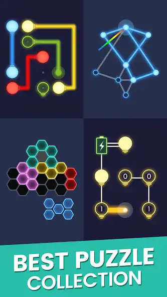 Play Color Glow : Puzzle Collection as an online game Color Glow : Puzzle Collection with UptoPlay