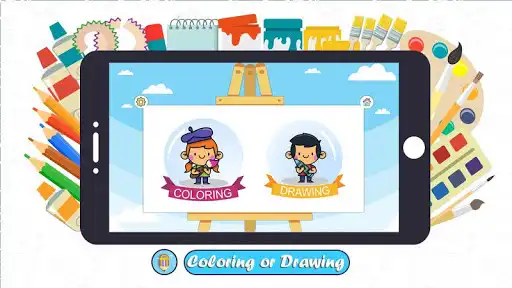 Play coloring and drawing game for kids, Popaint as an online game coloring and drawing game for kids, Popaint with UptoPlay