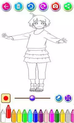 Play coloring anime