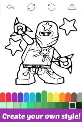 Play Coloring Apps for Ninjago Fans