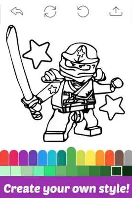 Play Coloring Apps for Ninjago Fans