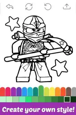 Play Coloring Apps for Ninjago Fans
