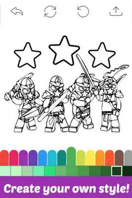 Play Coloring Apps for Ninjago Fans