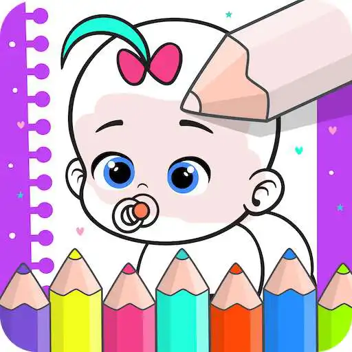 Play Coloring babies for kids - Cute baby drawing book APK