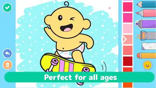 Play Coloring babies for kids - Cute baby drawing book  and enjoy Coloring babies for kids - Cute baby drawing book with UptoPlay