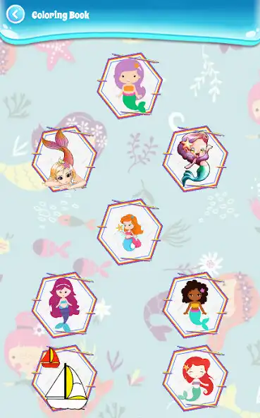 Play Coloring Beautiful Mermaid as an online game Coloring Beautiful Mermaid with UptoPlay