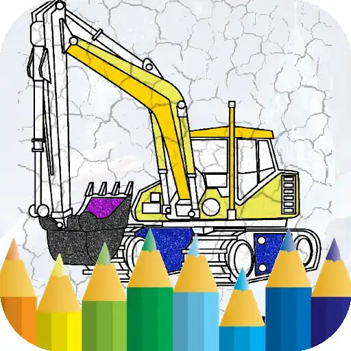 Play coloring big truck excavator APK Play coloring big truck excavator APK
