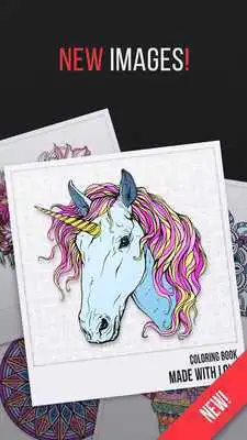 Play Coloring book 2018 - Unicorns and Mandalas