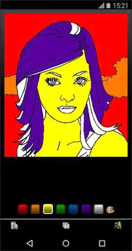Play Coloring Book Babes as an online game Coloring Book Babes with UptoPlay