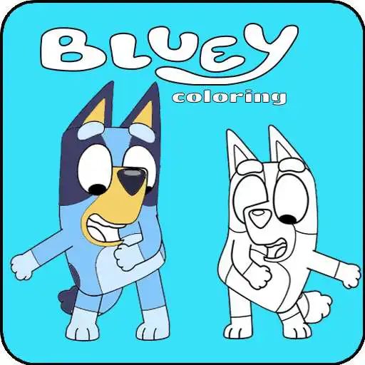 Coloring BOOK Bluey online game with UptoPlay