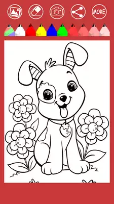 Play Coloring Book - Cute Dogs