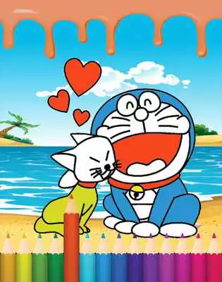 Play coloring book doraemon