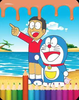 Play coloring book doraemon
