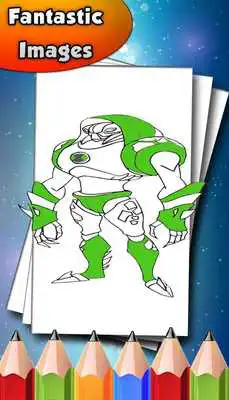 Play Coloring book for Bon 10 Alien