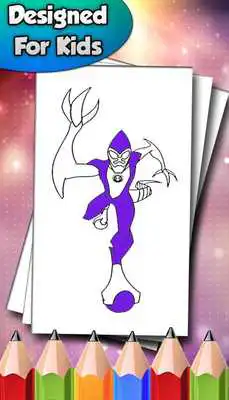Play Coloring book for Bon 10 Alien