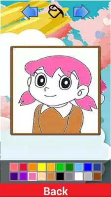 Play coloring book for doramon