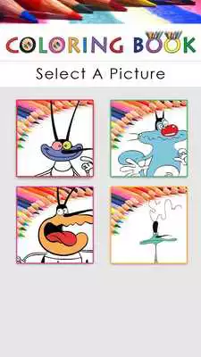 Play Coloring book for oggy-Cockro