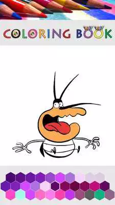 Play Coloring book for oggy-Cockro