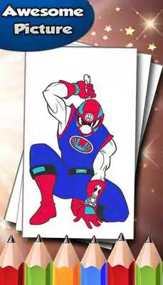 Play Coloring book for rangers hero