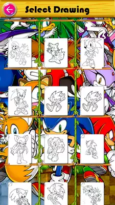 Play Coloring book for Sonic Hedgehog