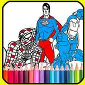 Free play online coloring book for super heros 2019 APK
