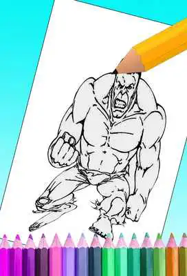Play coloring book for super heros 2019