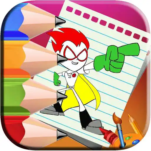 Free play online Coloring Book For Titans Go  APK