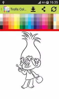 Play Coloring Book for Trolls