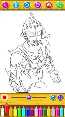 Play Coloring Book for Ultraman SuperHero Play Coloring Book for Ultraman SuperHero