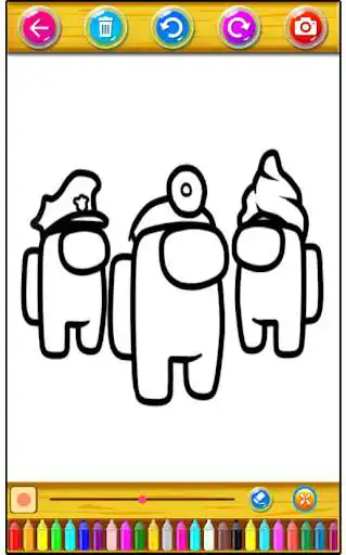 Play Coloring Book - Inspired  By Among US New as an online game Coloring Book - Inspired  By Among US New with UptoPlay