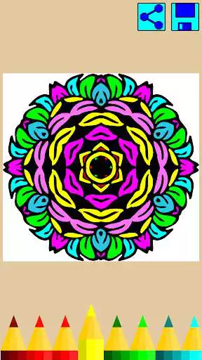 Play Coloring book: Mandala Flowers  and enjoy Coloring book: Mandala Flowers with UptoPlay