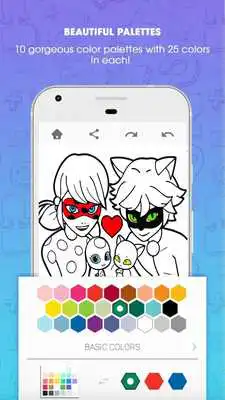 Play coloring book miraculous ladybug and cat noir