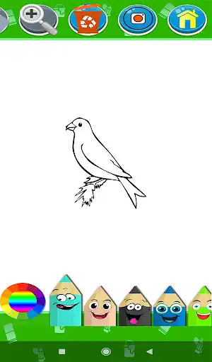 Play Coloring Book Paint Birds as an online game Coloring Book Paint Birds with UptoPlay